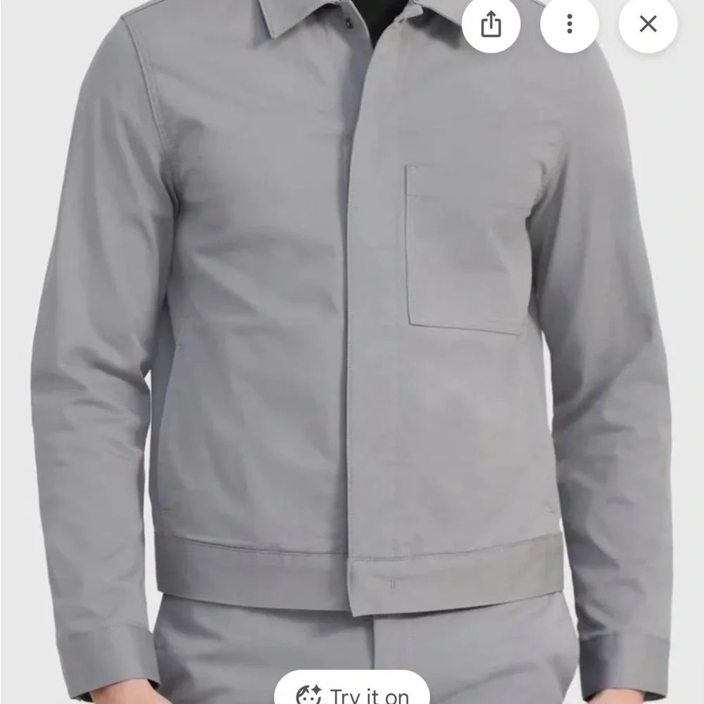 Theory Classic Jacket, Jaimie Rinsed Grey - Picture 1 of 11